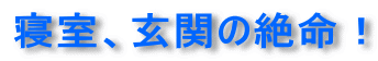 玄関、寝室の絶命対策