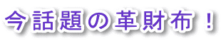 今話題の革財布